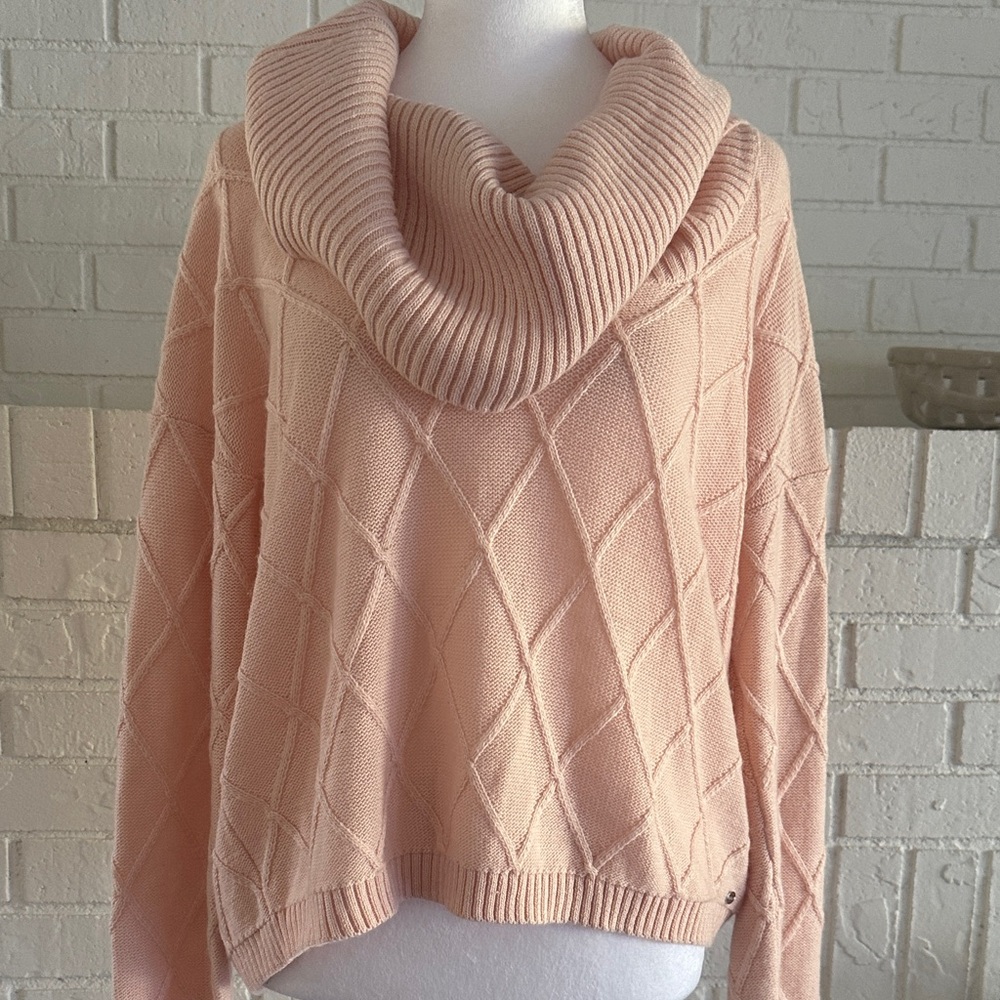 Guess Blush Cowl Neck Sweater